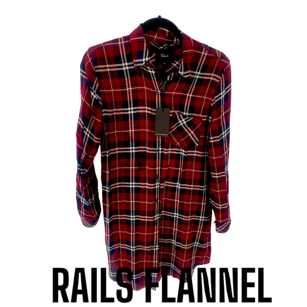 Long flannel could be a dress on someone short or a shirt on someone tall.